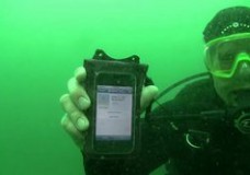 Underwater iPhone
